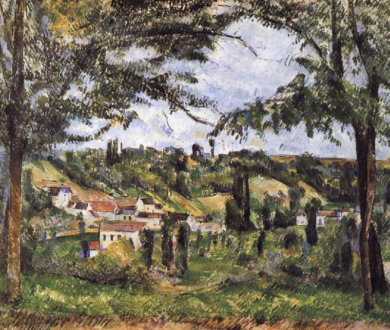 Paul Cezanne village scenery China oil painting art